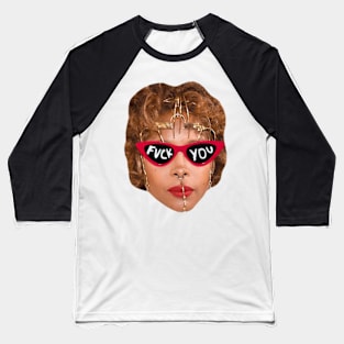 Erykah Badu f*ck Style Glasses Trand Baseball T-Shirt